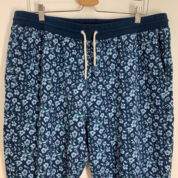 Bonobos Women's Floral Drawstring Tapered Cotton Joggers Size XL - Picture 4 of 13